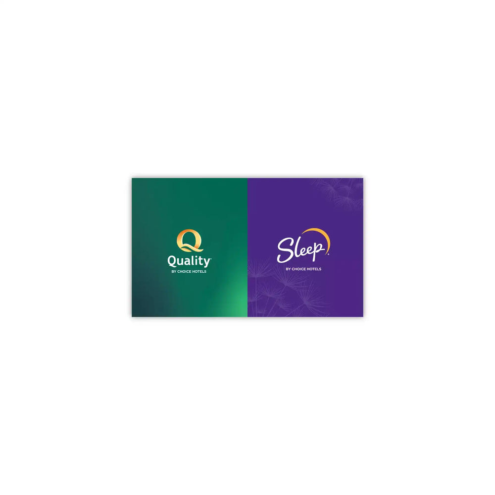Dual-Brand Business Card - Quality & Sleep - Sable Hotel Supply