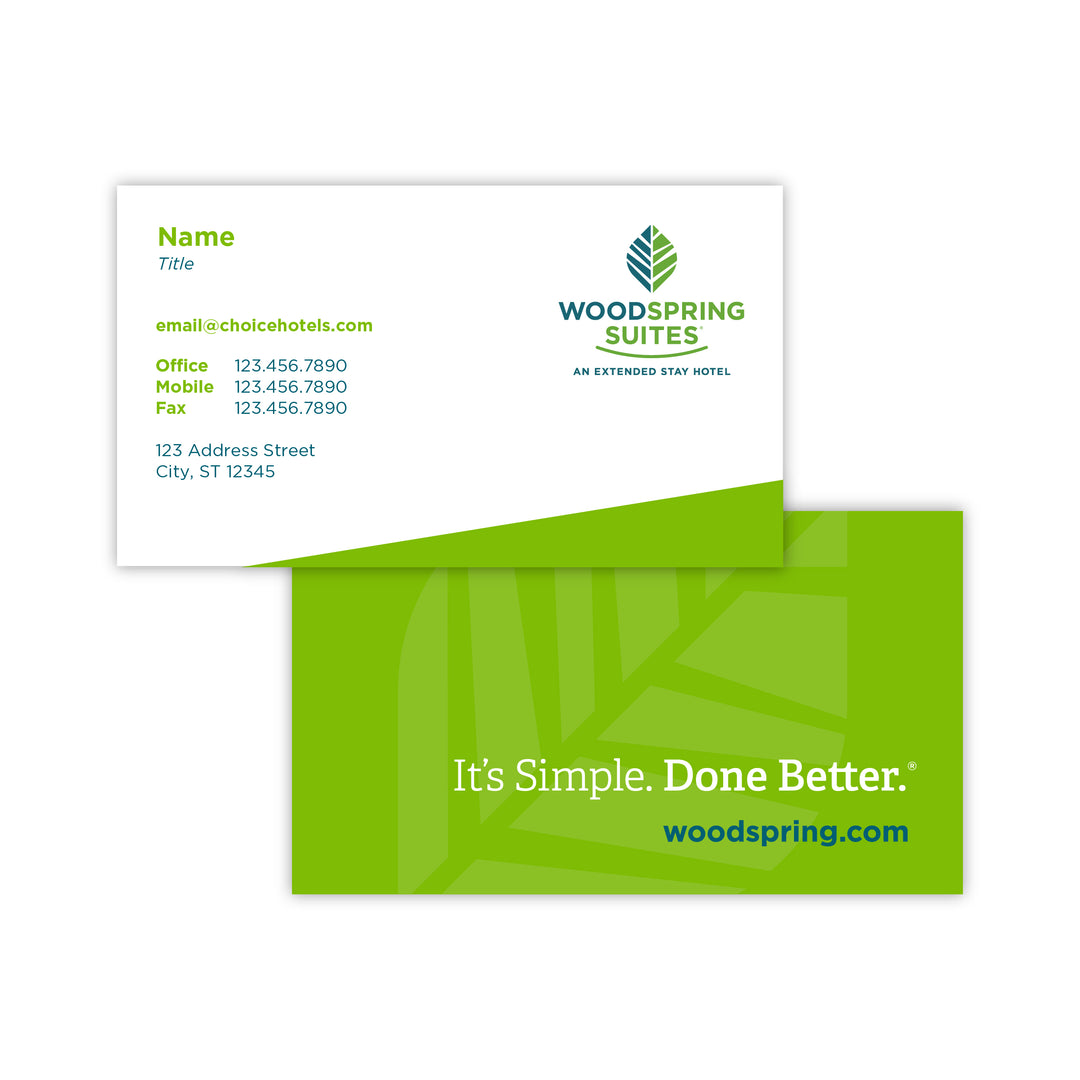 WoodSpring Business Card - Sable Hotel Supply