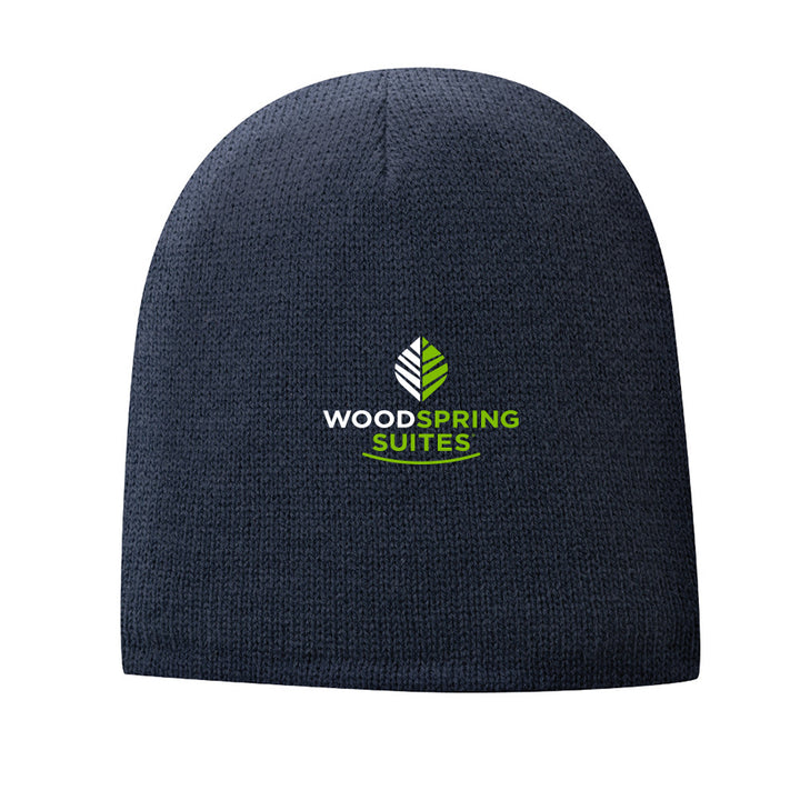 Fleece-Lined Beanie Cap - WoodSpring Suites - Sable Hotel Supply