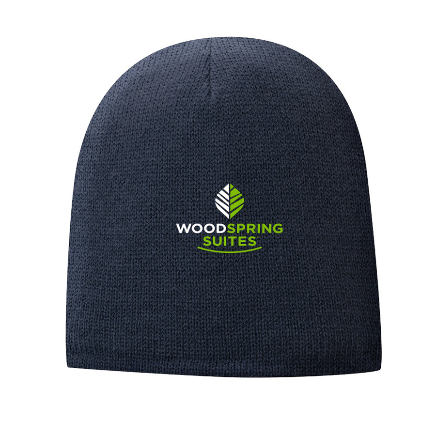 Fleece-Lined Beanie Cap - WoodSpring Suites - Sable Hotel Supply