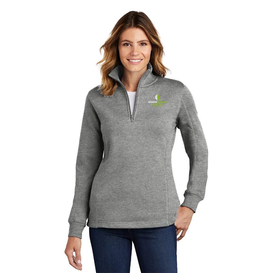 Women's 1/4-Zip Sweatshirt - WoodSpring Suites - Sable Hotel Supply