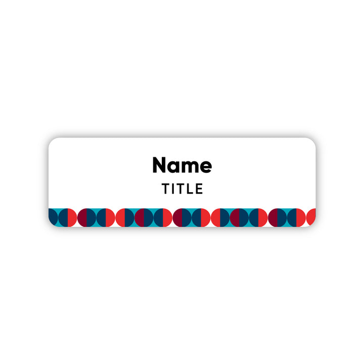 1" x 3" Clarion Name Badge - Sable Hotel Supply