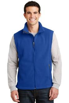 Econo Lodge Men's Value Fleece Vest - Sable Hotel Supply