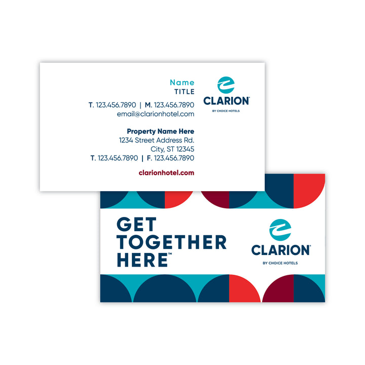 Clarion Business Card - Sable Hotel Supply