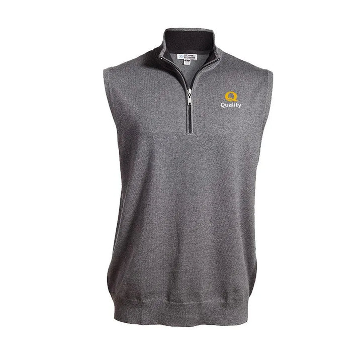Unisex Quarter-Zip Vest - Quality - Sable Hotel Supply