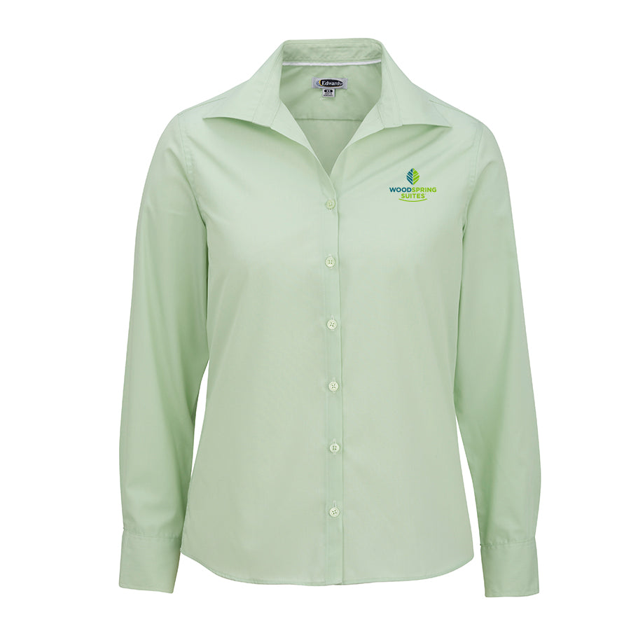 Women's Poplin Blouse - WoodSpring Suites - Sable Hotel Supply