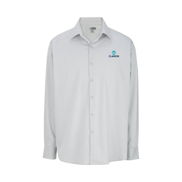Men's Comfort-Stretch Broadcloth Shirt - Clarion - Sable Hotel Supply