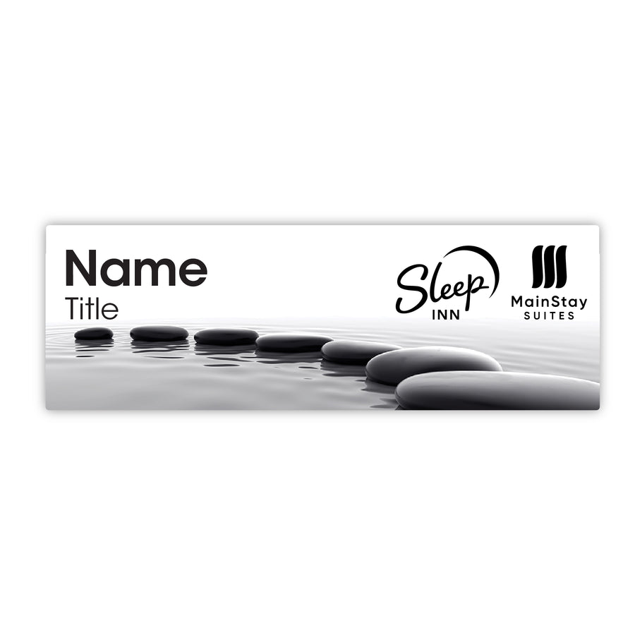 Dual-Brand Name Badge 1" x 3" - Sleep Inn/MainStay - Sable Hotel Supply