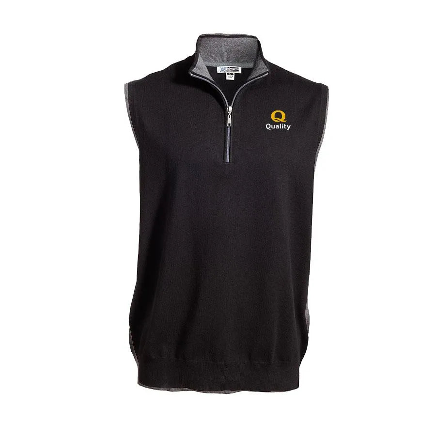 Unisex Quarter-Zip Vest - Quality - Sable Hotel Supply