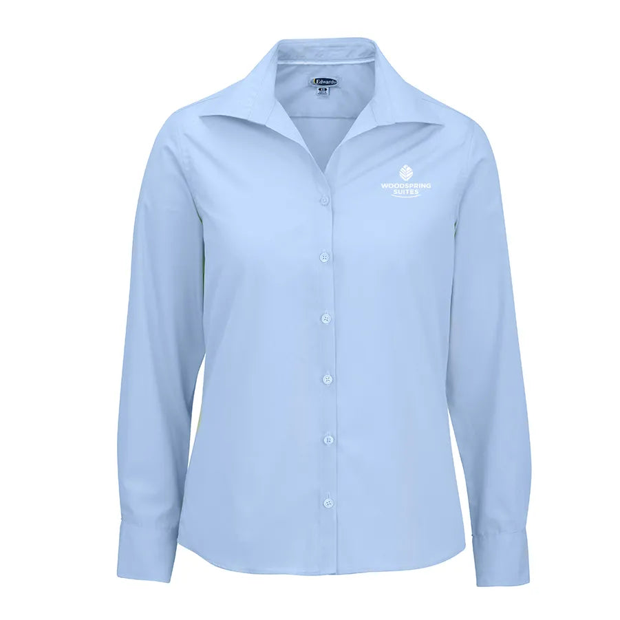 Women's Poplin Blouse - WoodSpring Suites - Sable Hotel Supply